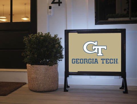 Georgia Tech Athletics Wordmark Gold Yardsy Sign