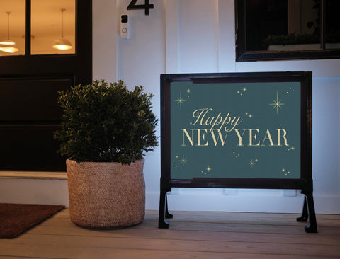 Happy New Year Yardsy Sign
