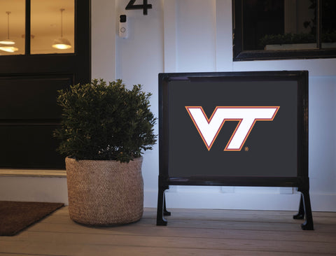 Virginia Tech VT Athletics Mark Black Yardsy Sign