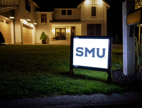 SMU Blue Yardsy Sign