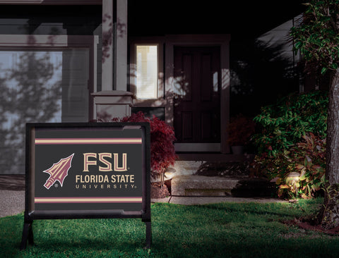 Florida State Spear FSU Black Yardsy Sign