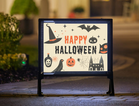 Simple Symbolic Halloween Yardsy Sign