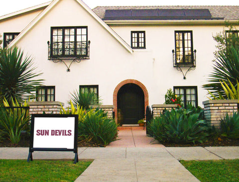 Arizona State Sun Devils White Yardsy Sign