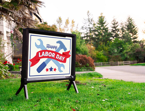 Happy Labor Day Yardsy Sign