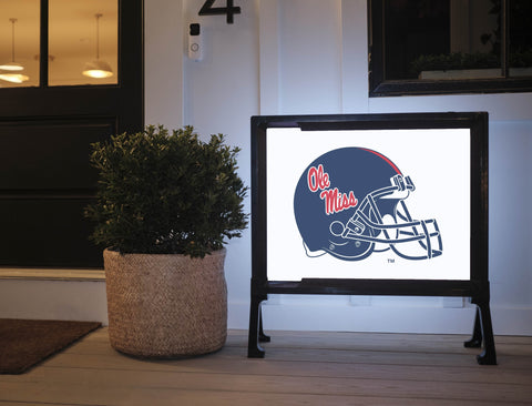 Mississippi Helmet Navy White Yardsy Sign
