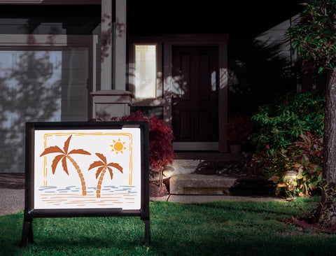 Palm Trees Yardsy Sign