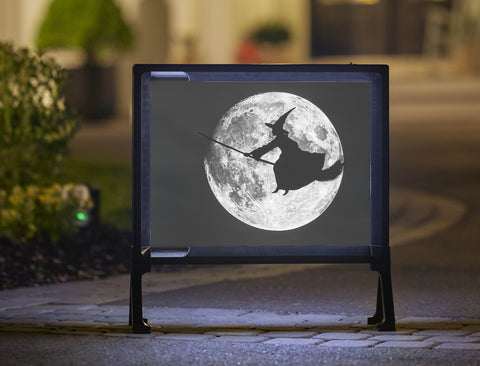 Witchy Moon Halloween Yardsy Sign