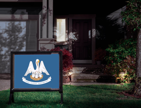 Louisiana State Flag Yardsy Sign