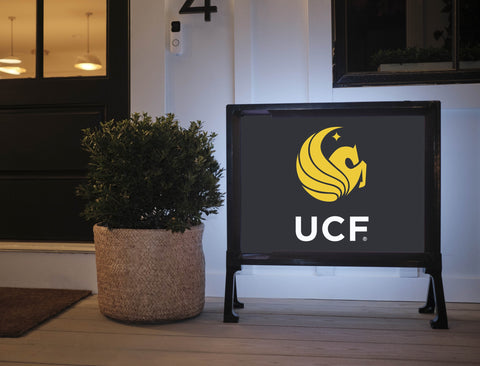 UCF Institutional Mark Black Yardsy Sign