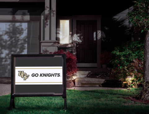 UCF Go Knights Black Yardsy Sign