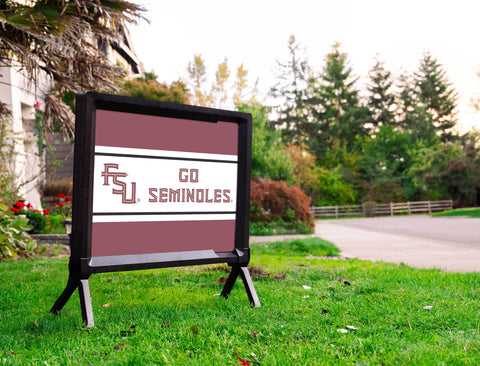 Florida State Go Seminoles Garnet Yardsy Sign