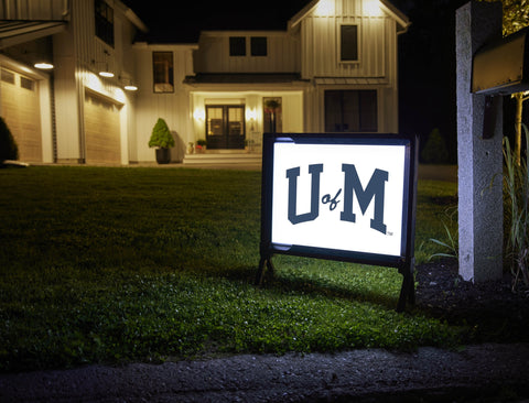 Michigan U Of M White Yardsy Sign