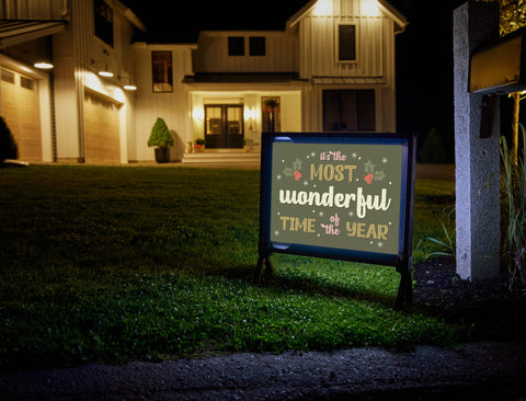 The Most Wonderful Time Yardsy Sign