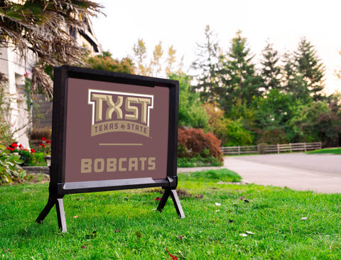 Texas State TXST Bobcats Maroon Yardsy Sign