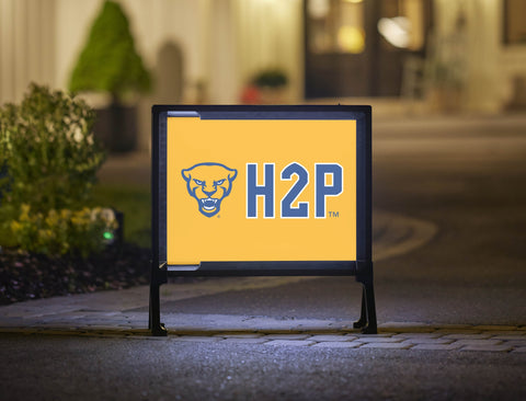 Pittsburgh Panther H2P University Gold Yardsy Sign