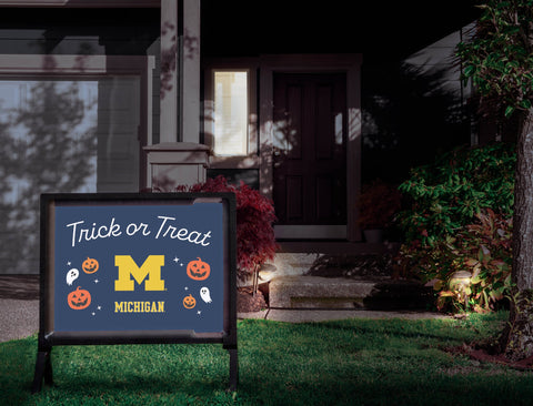 Michigan Halloween Trick Or Treat Yardsy Sign