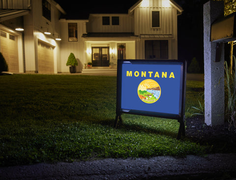 Montana State Flag Yardsy Sign