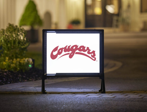 Washington State Cougars Wordmark White Yardsy Sign