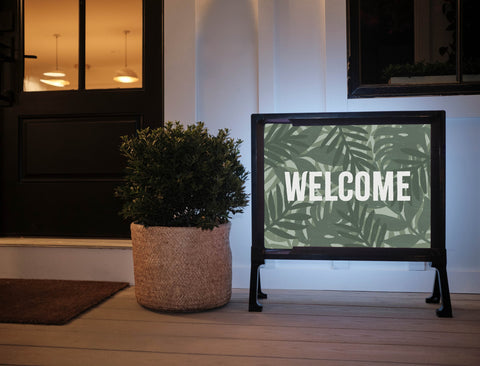 Tropical Welcome Yardsy Sign