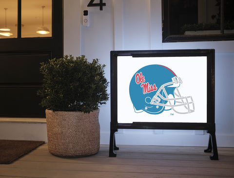 Mississippi Helmet Powder Blue White Yardsy Sign