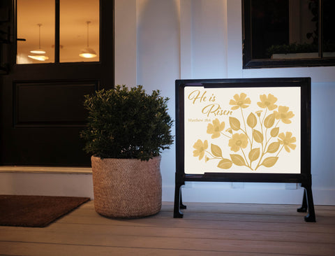 He is Risen Yardsy Sign