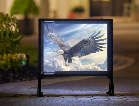 Soaring Eagle Patriotic Yardsy Sign