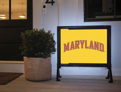 Maryland Wordmark Yellow Yardsy Sign