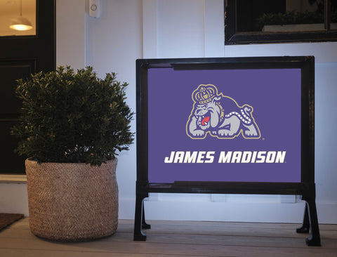 James Madison Duke Purple Yardsy Sign