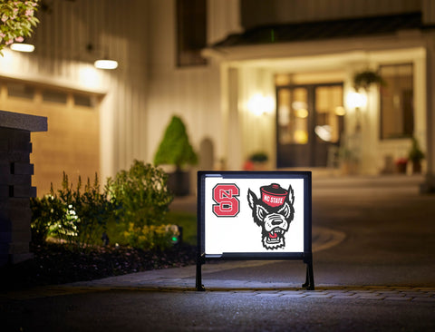 NCS Wolfpack White Yardsy Sign