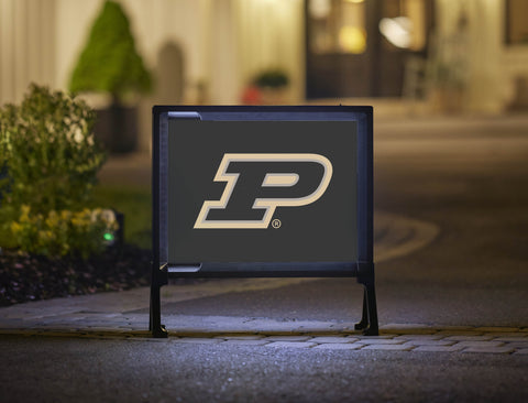 Purdue P Black Yardsy Sign