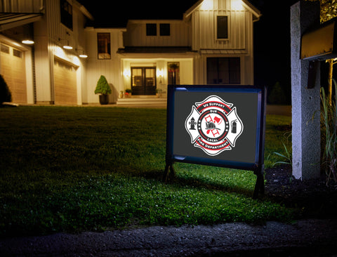 We Support Local Fire Department Yardsy Sign