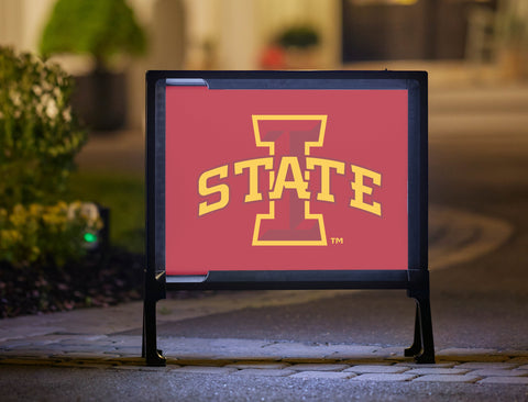 Iowa State Red Logo Yardsy Sign