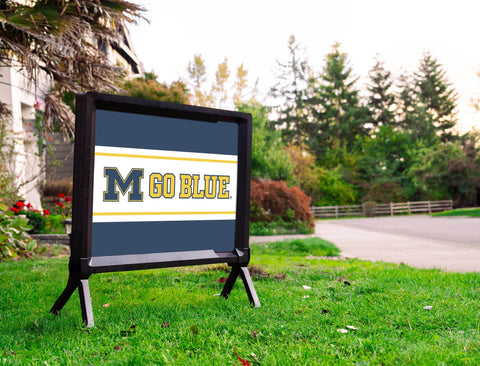 Michigan M Go Blue Yardsy Sign
