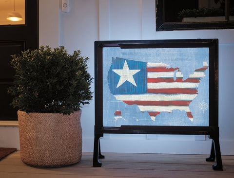 American Flag Yardsy Sign