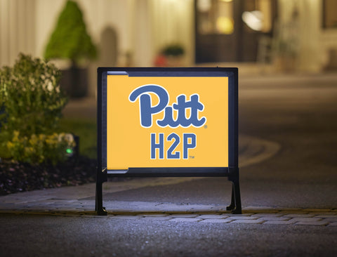 Pittsburgh Pitt H2P University Gold Yardsy Sign