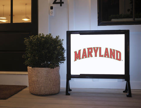 Maryland Wordmark White Yardsy Sign