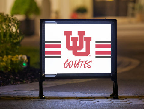 University of Utah Go UTES Yardsy Sign