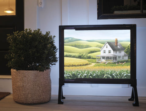 Country Cornfield House Landscape Yardsy Sign