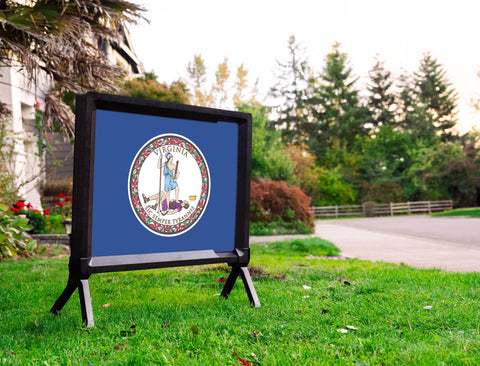 Virginia State Flag Yardsy Sign