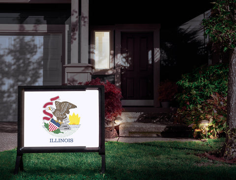 Illinois State Flag Yardsy Sign