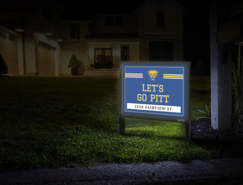 Pittsburgh Let's Go Pitt Custom Yardsy Sign