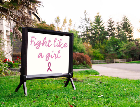 Fight Like A Girl Yardsy Sign