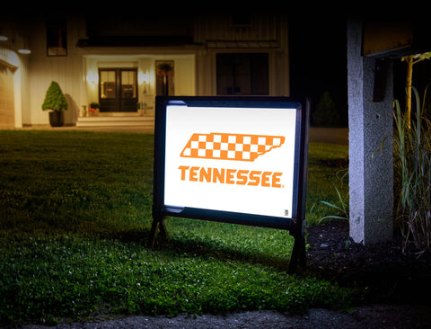 Tennessee Vols Checkerboard White Yardsy Sign