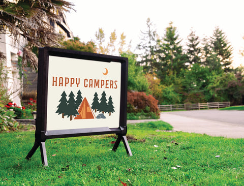 Happy Campers Yardsy Sign