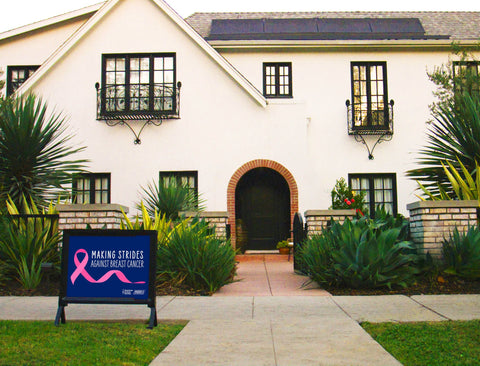American Cancer Society Making Strides Yardsy Sign