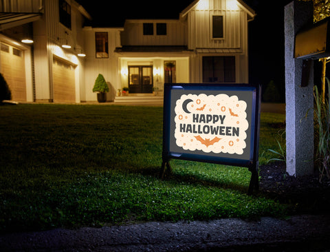 Happy Halloween Night Yardsy Sign