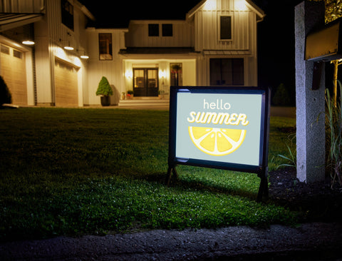 Hello Summer Lemon Yardsy Sign