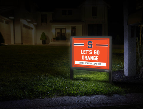 Syracuse Let's Go Orange Custom Yardsy Sign