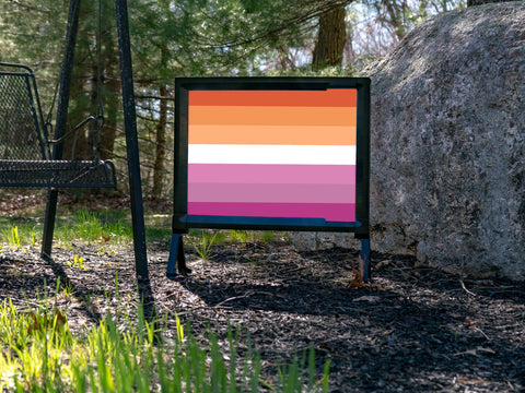 Lesbian Pride Flag Yardsy Sign