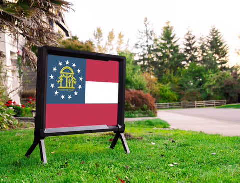 Georgia State Flag Yardsy Sign